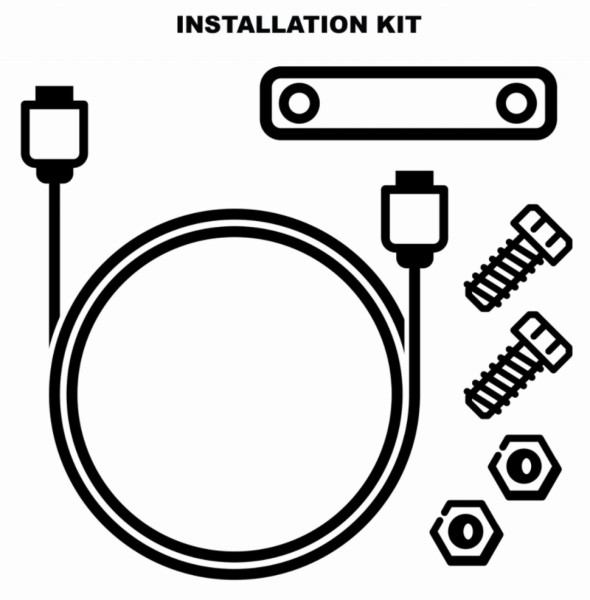 Installation kit for electronic anti-theft device (1D002554)