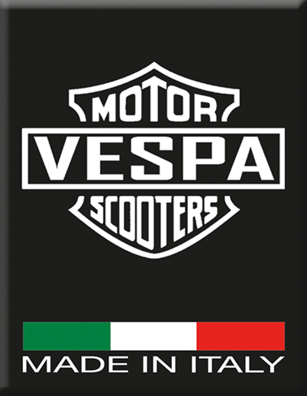Emblem Vespa Motor Scooters Made in Italy, black | Piaggio-Vespa Online Shop by RWN